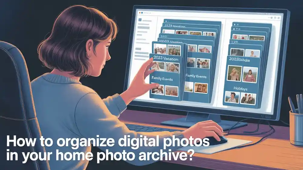 How to organize digital photos in your home photo archive?