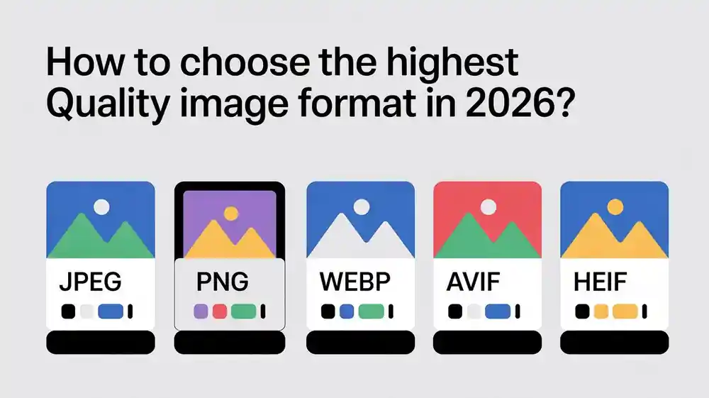 How to choose the highest quality image format in 2026?