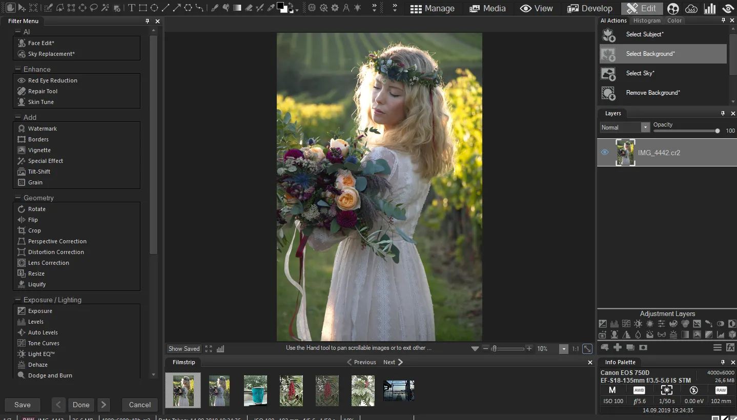 Editing Photos in ACDSee Photo Studio