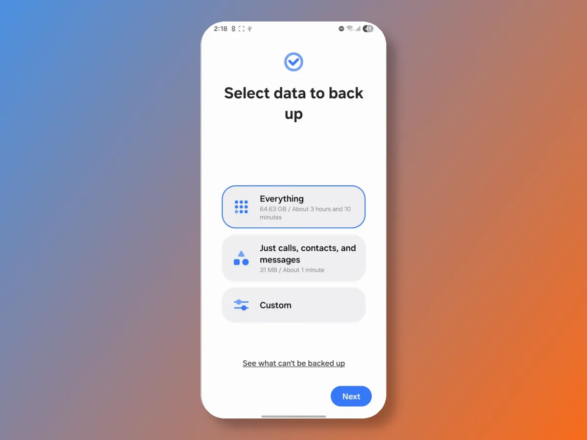 Samsung External Drive Backup Wizard