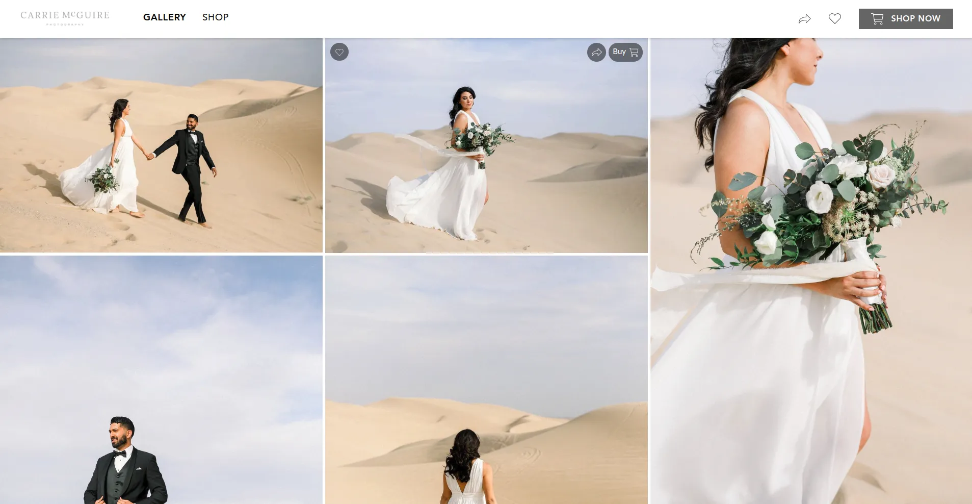 An example of a digital album in CloudSpot