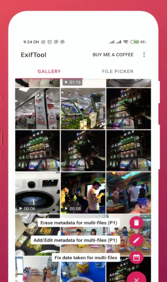 Utilisation des métadonnées dans ExifTool pour Android