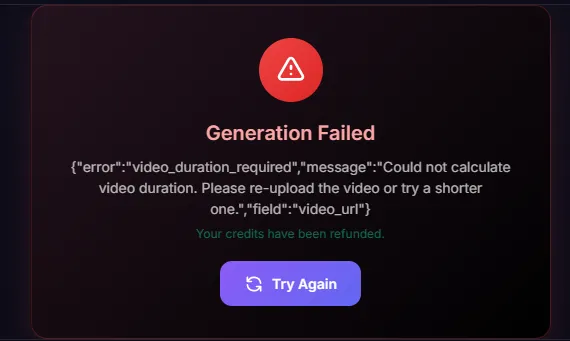 The disappointing result