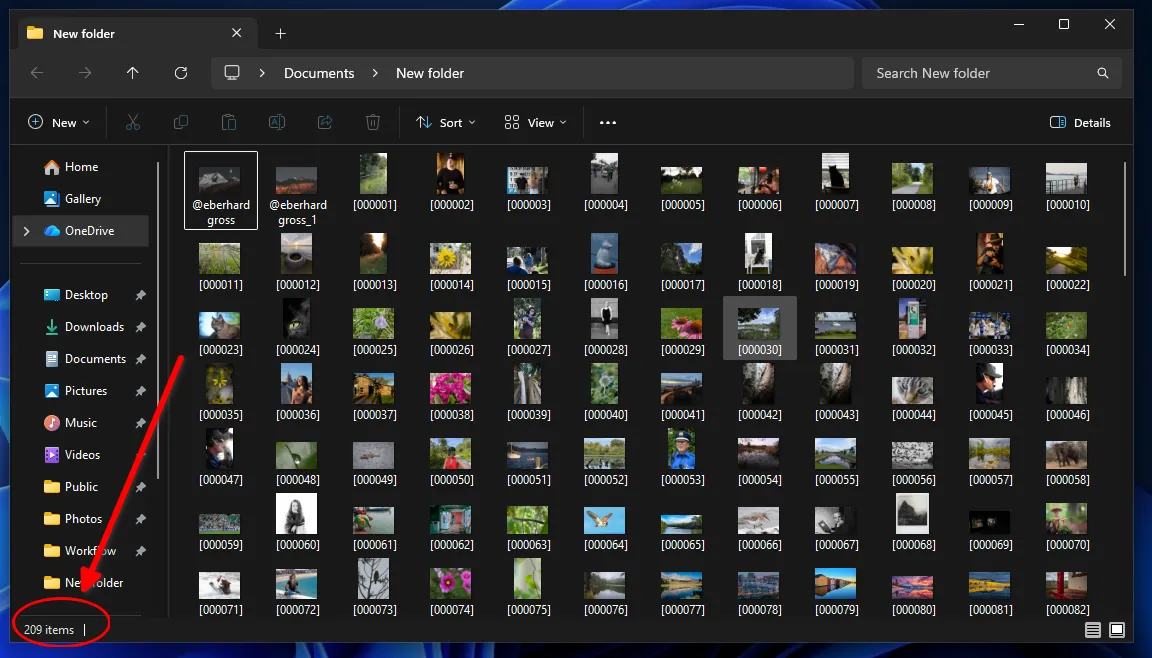 The final result of Recuva's permanently deleted photo recovery