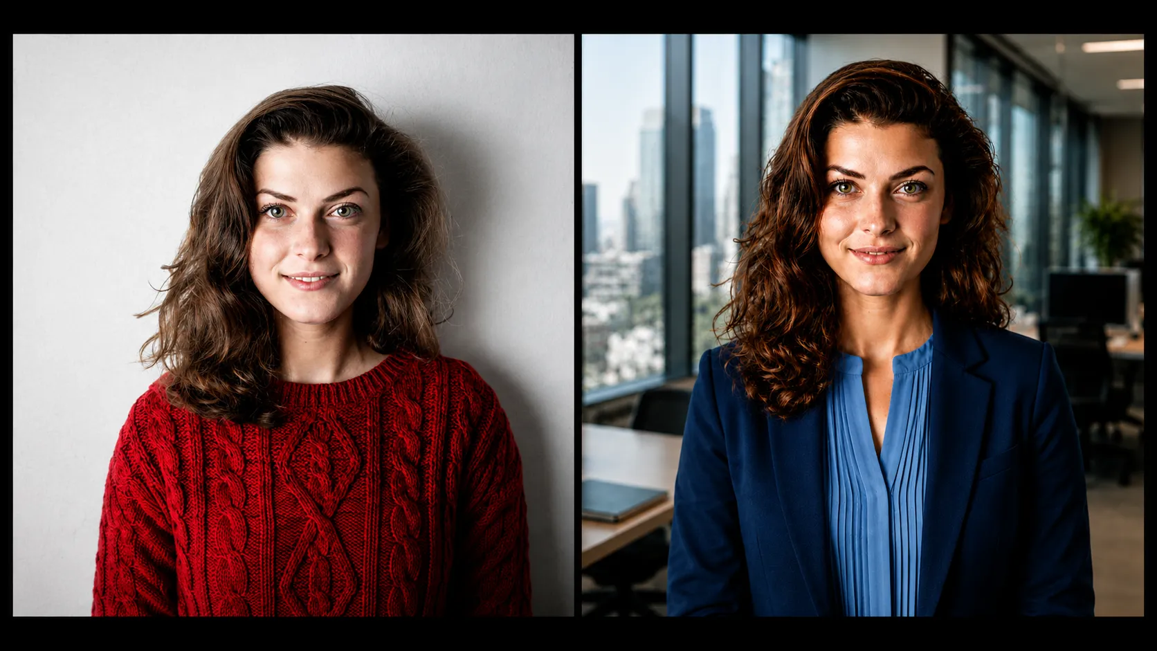 An example of a portrait generated by Headshot Photo
