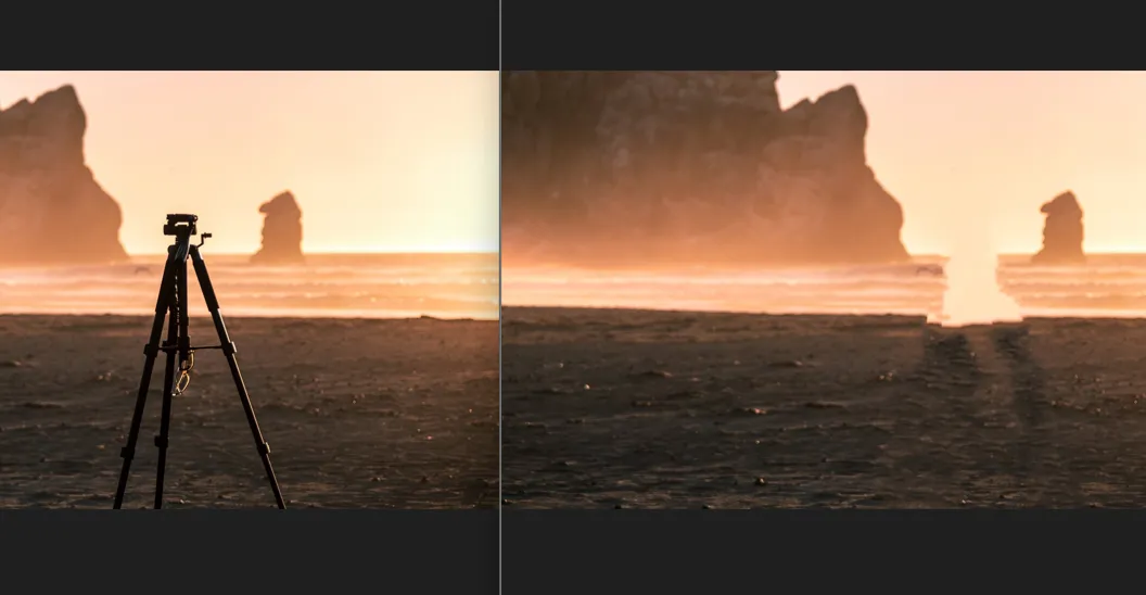 Example of Resynthesizer Tripod Removal in GIMP