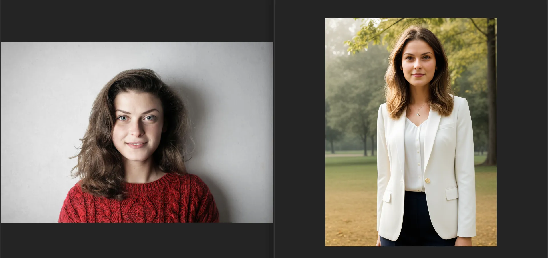 Ein Beispiel für die Porträtgenerierung in Supawork