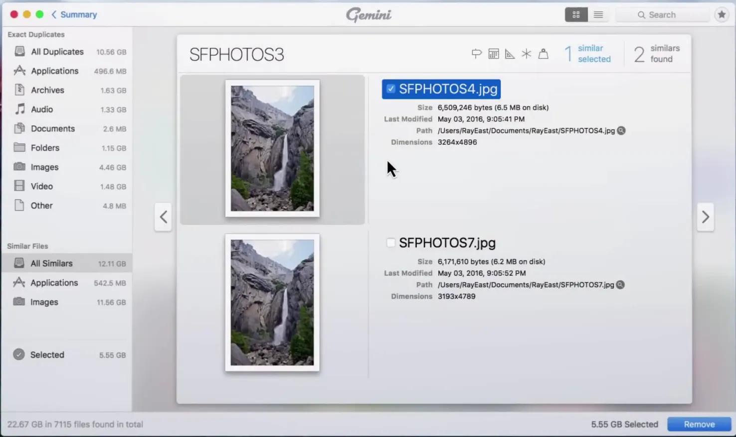 Интерфейс и результат работы утилиты AntiDupl.NET