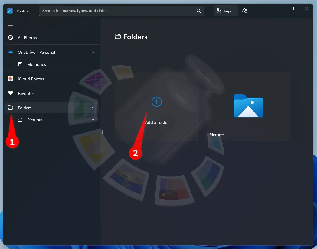 Adding Photo Folders in the Photos App in Windows 11