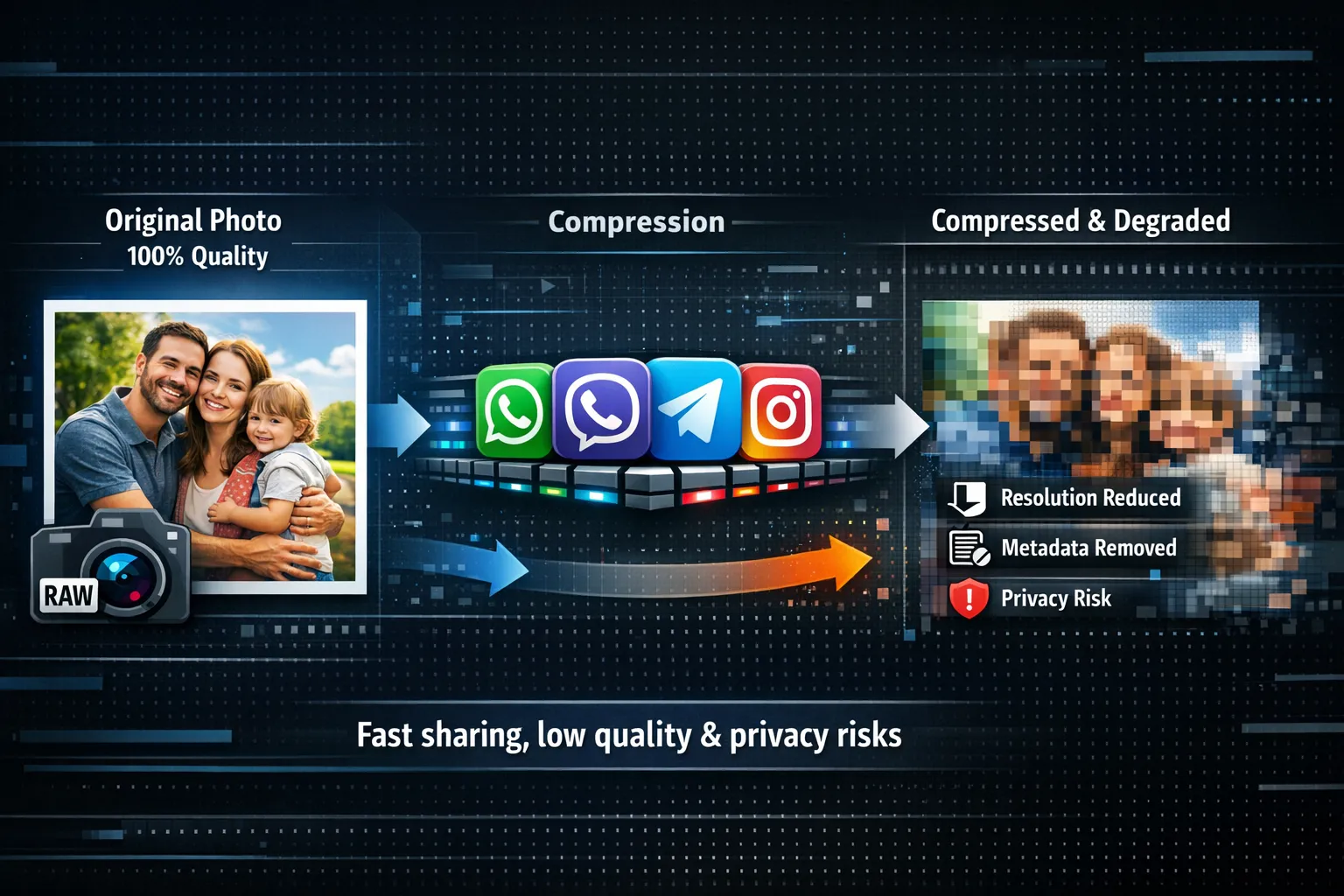 Disadvantages of social networks and photo-sharing apps