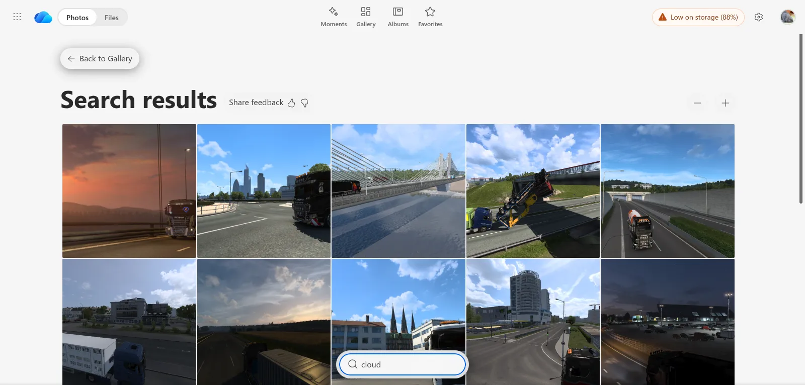 Search images by context in OneDrive