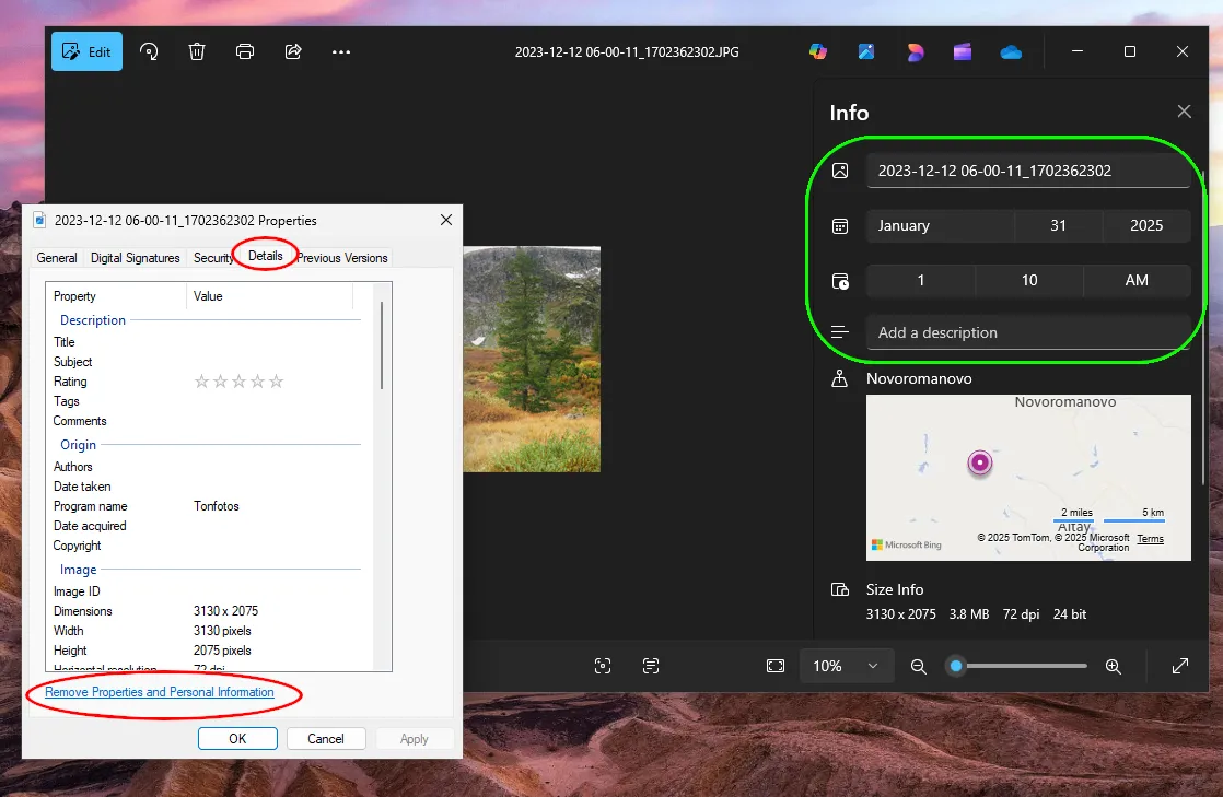 Removing/Editing Metadata in Windows