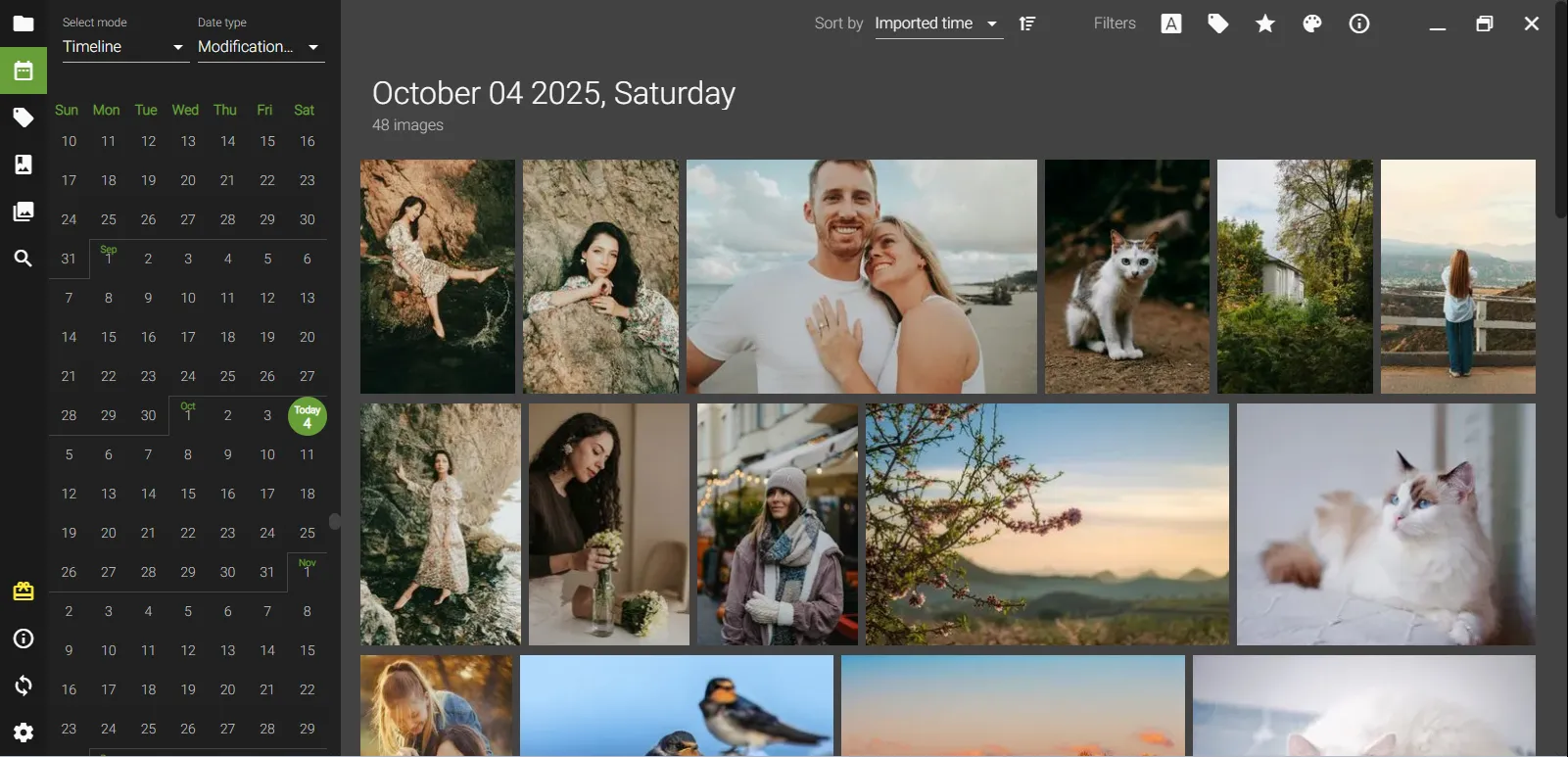 Displaying photos in Tiat