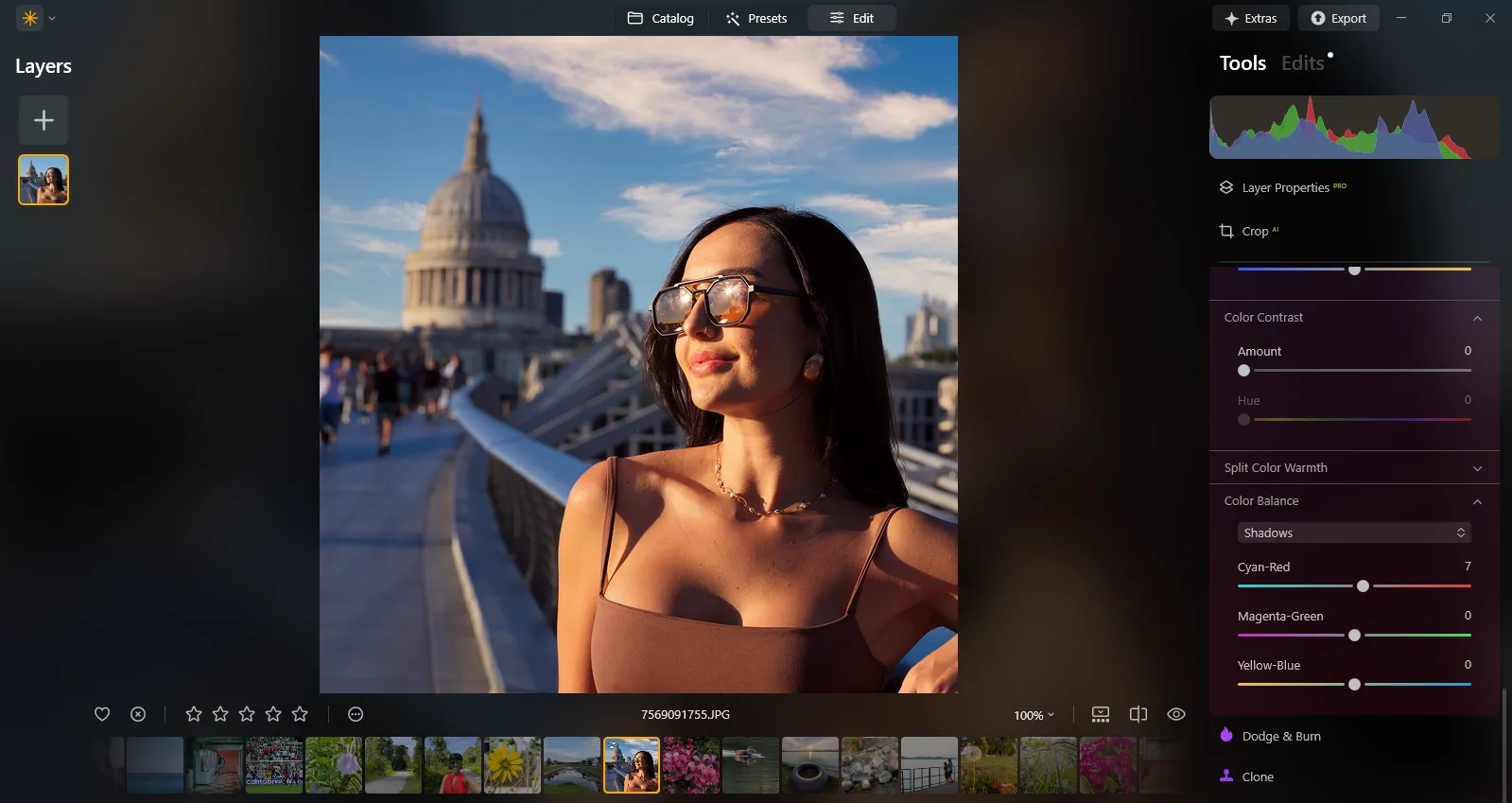 Manual editing tools in Luminar Neo