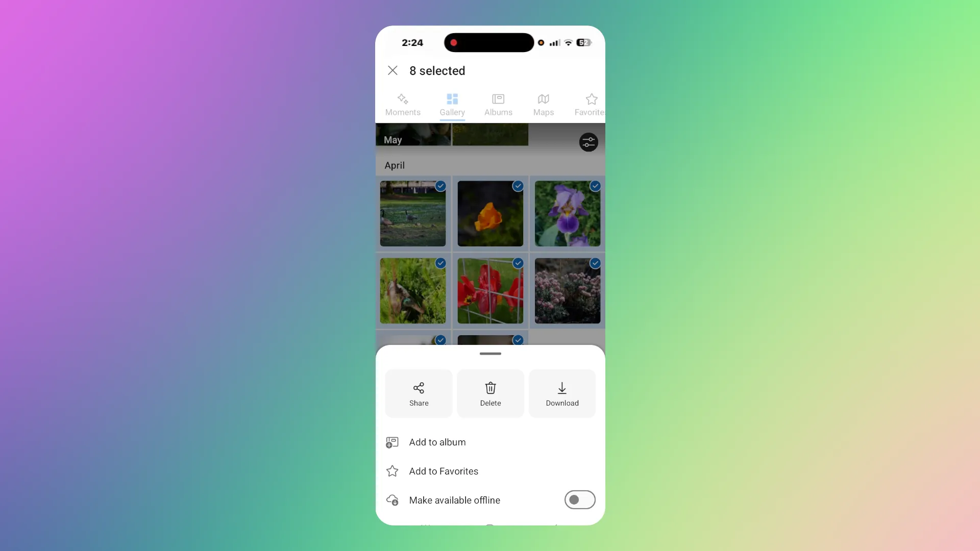 Importing photos from OneDrive to iPhone