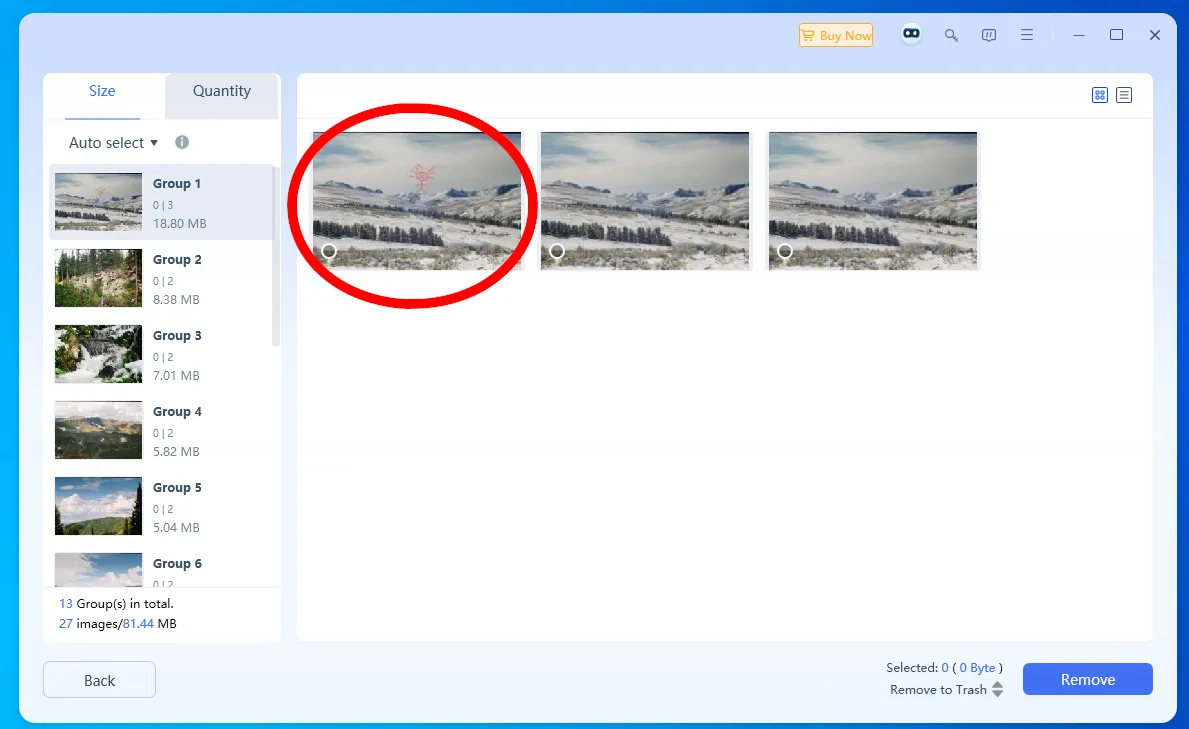 Efficiency of detecting duplicate photos in 4DDiG Duplicate File Deleter