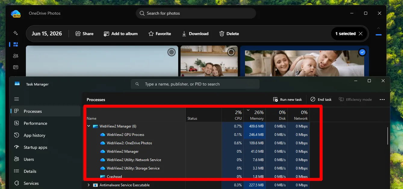 OneDrive Photos app