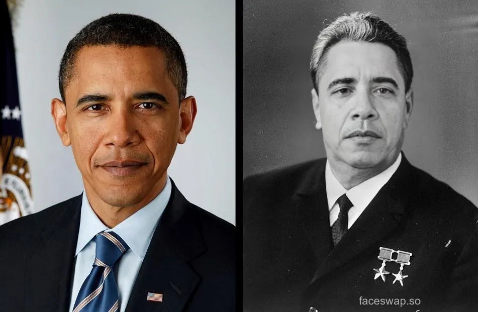 The result of replacing Brezhnev's face with Obama's