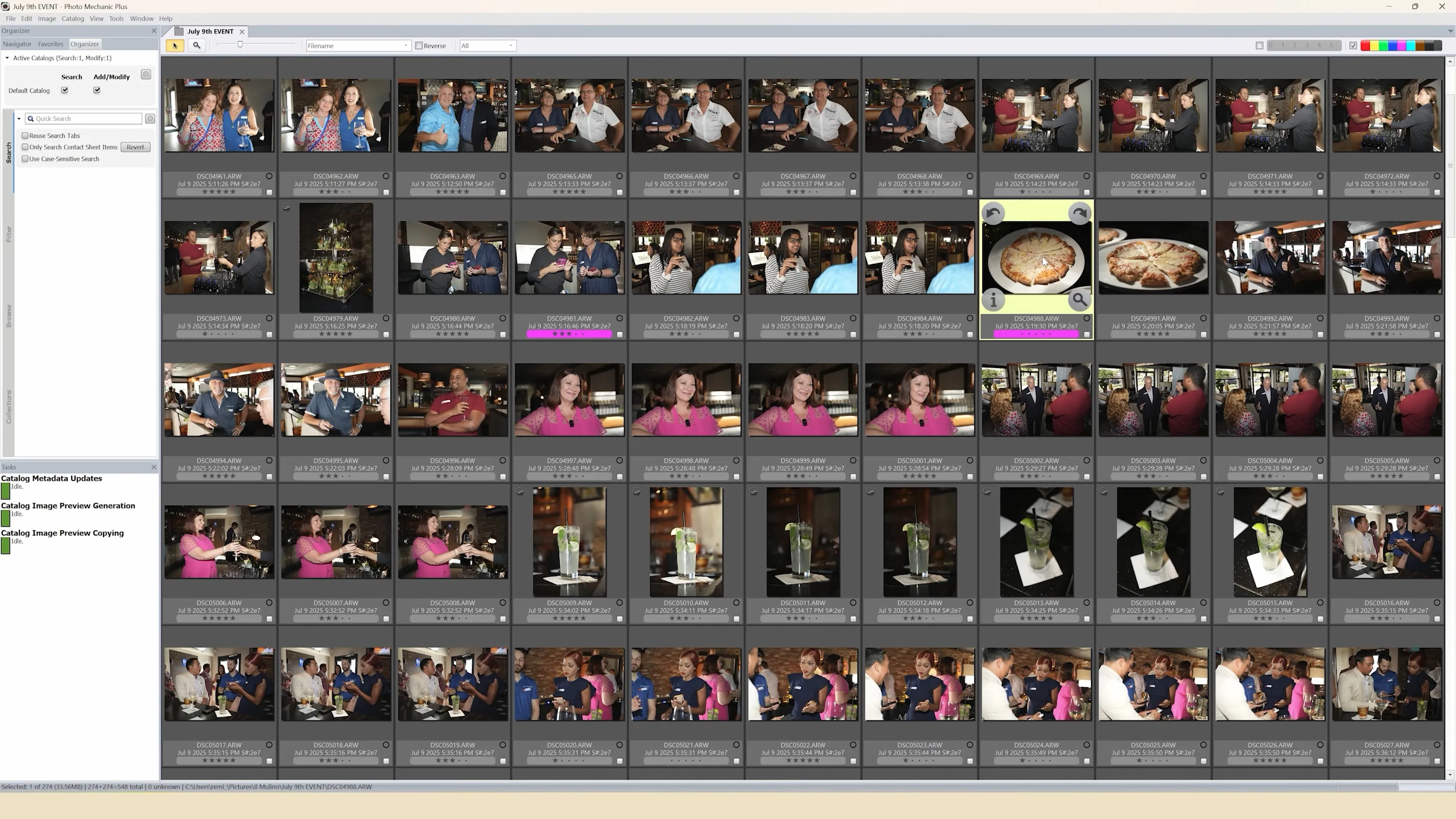 Photo Mechanic interface