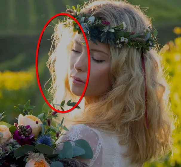 Changes in brightness in a JPEG photo