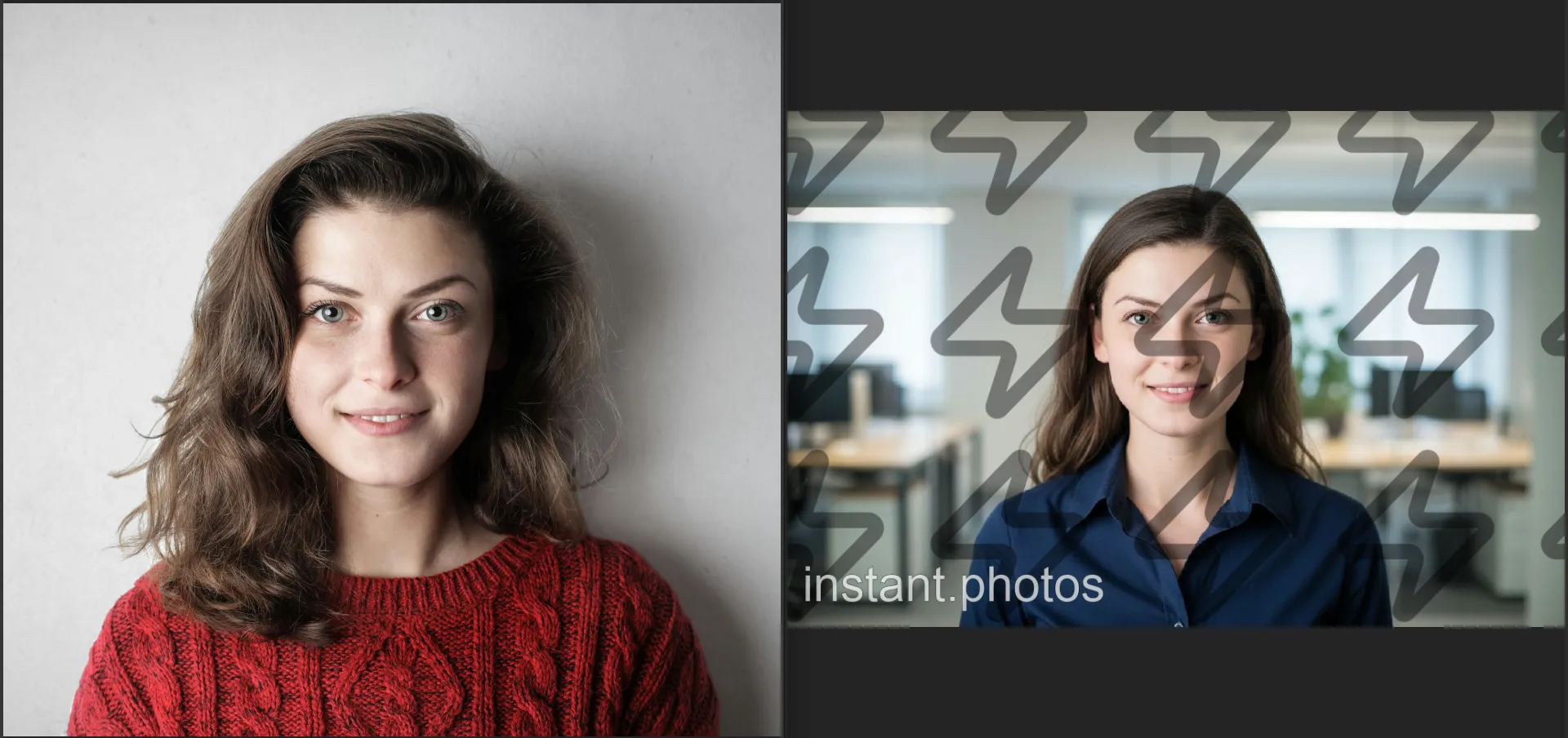 Ein in Instant.photos erstelltes Porträt.