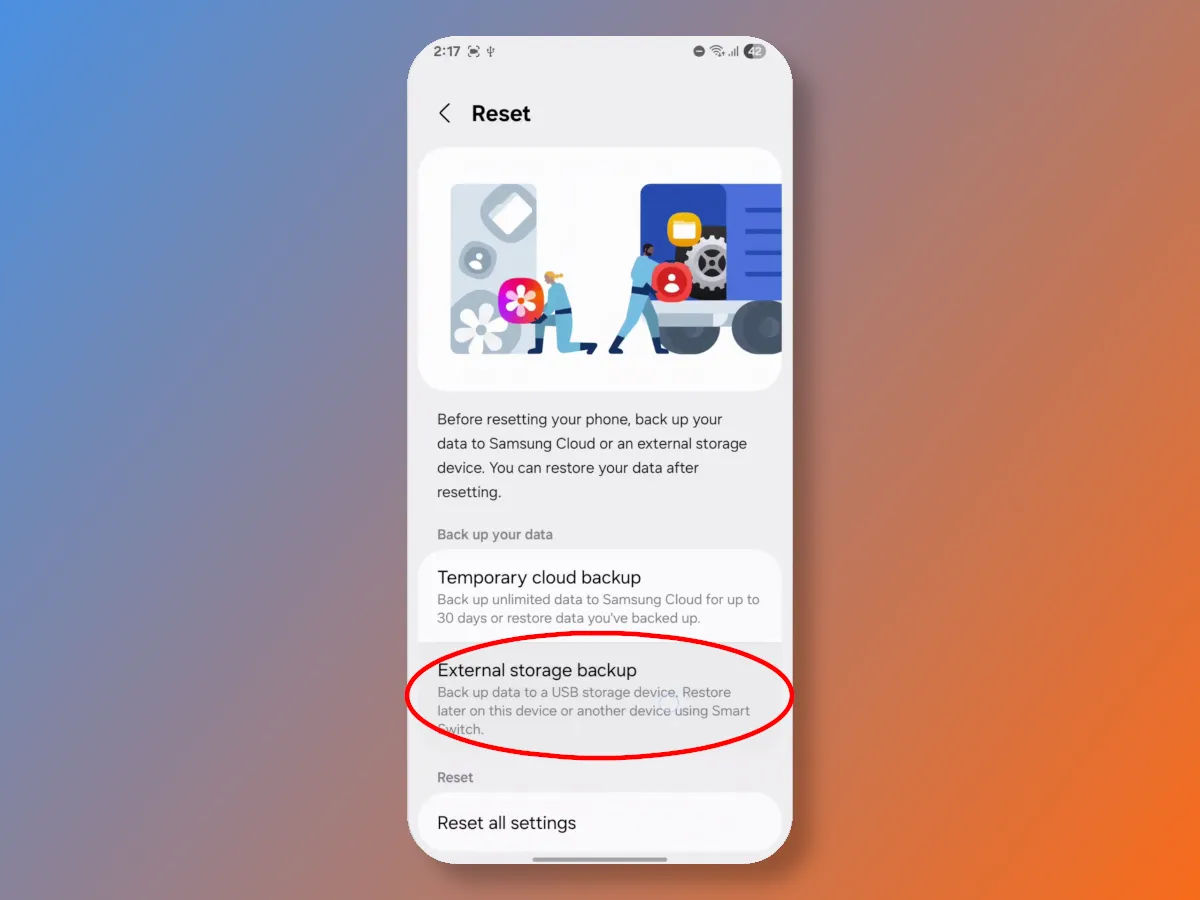 Samsung Phone Data Backup Service