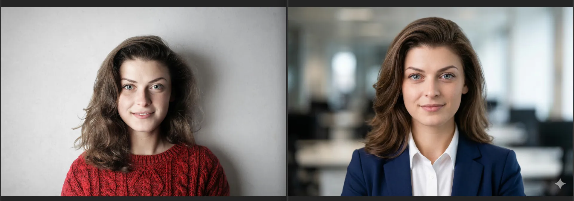 Das Ergebnis der Erstellung eines Geschäftsporträts in Genemi